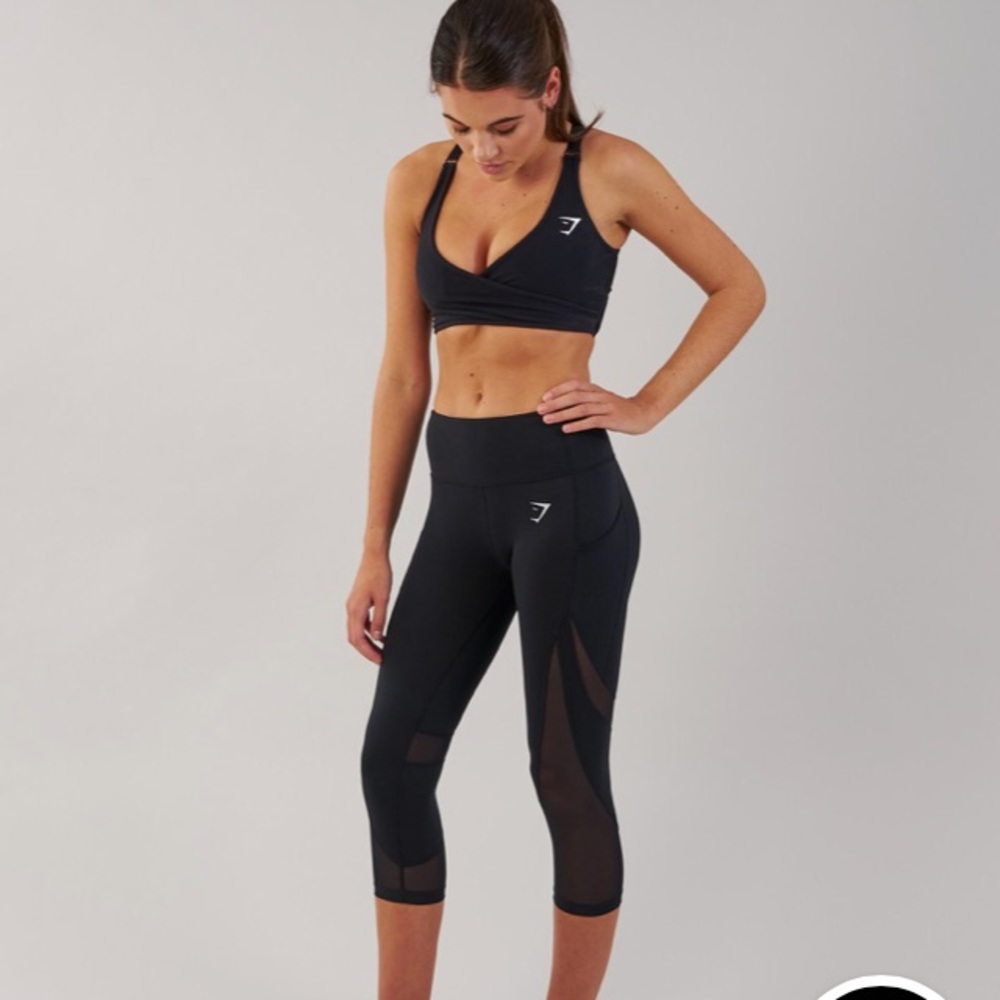 GYMSHARK SLEEK SCULPTURE CROPPED LEGGINGS